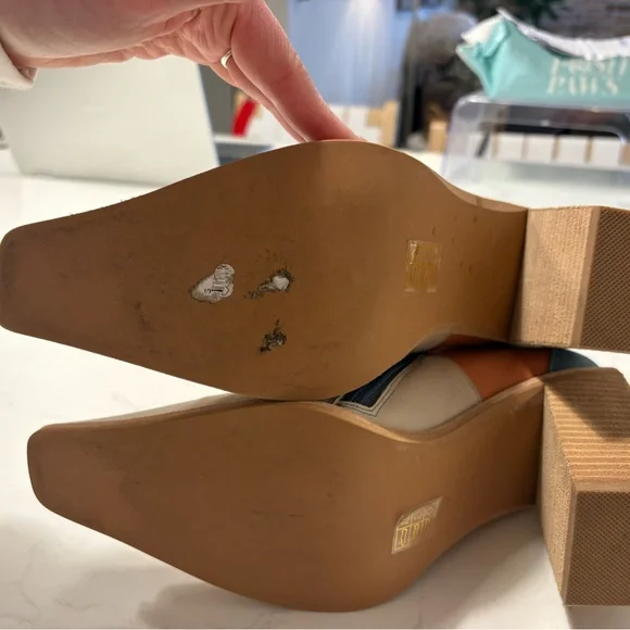 Jeffrey Campbell  Patchwork Knee-High Boots 9 - Picture 8 of 9